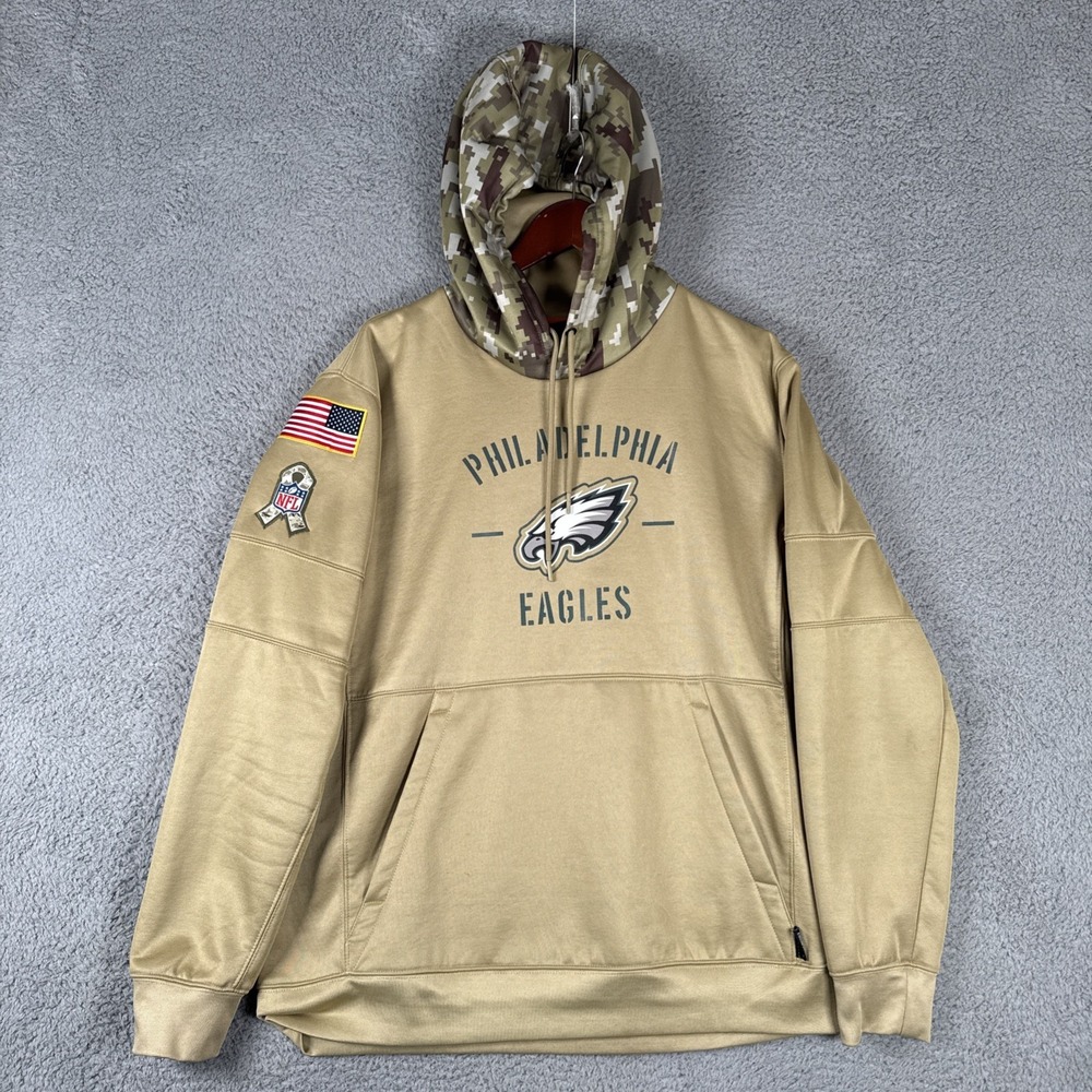 Nike Philadelphia Eagles Hoodie Mens Large Salute To Service NFL Onfield